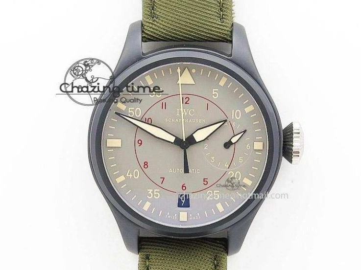 MIROTIME 0116 Breathable Da Vinci IW393402 SS ZF 1:1 Best Edition Blue Dial On Black Leather Strap A 7211